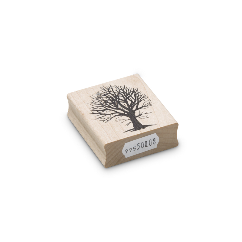 Encaustic Art Stamp - Bush Tree 99550008_2