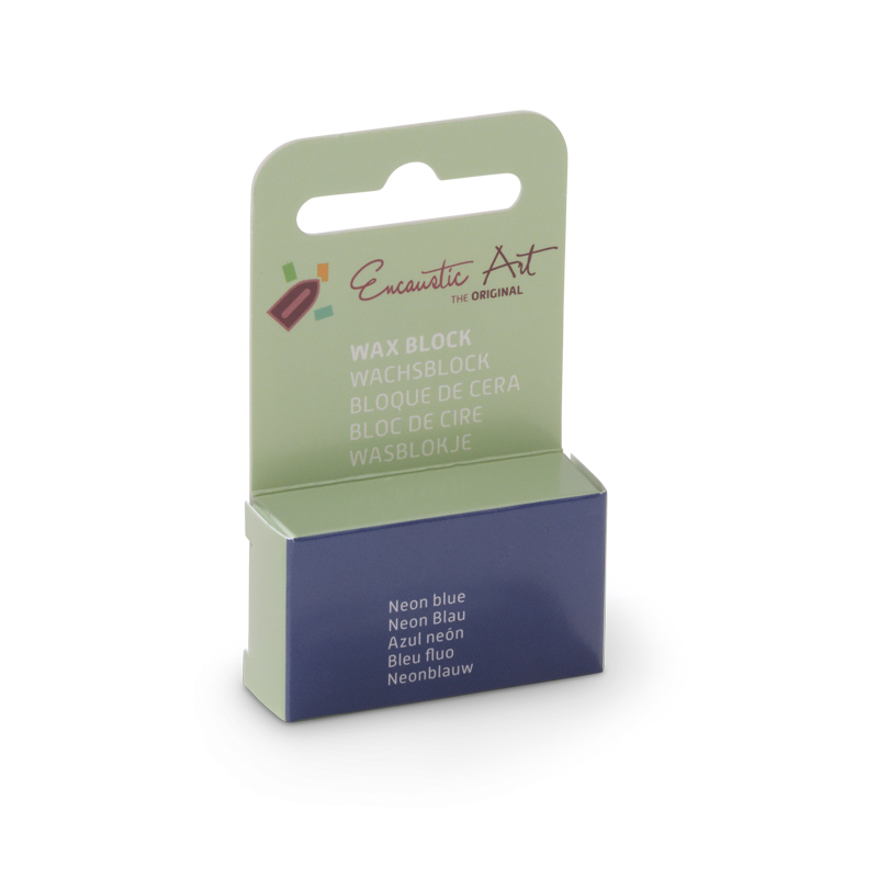 Encaustic Art Wax Block - Neon blue 99534941_2