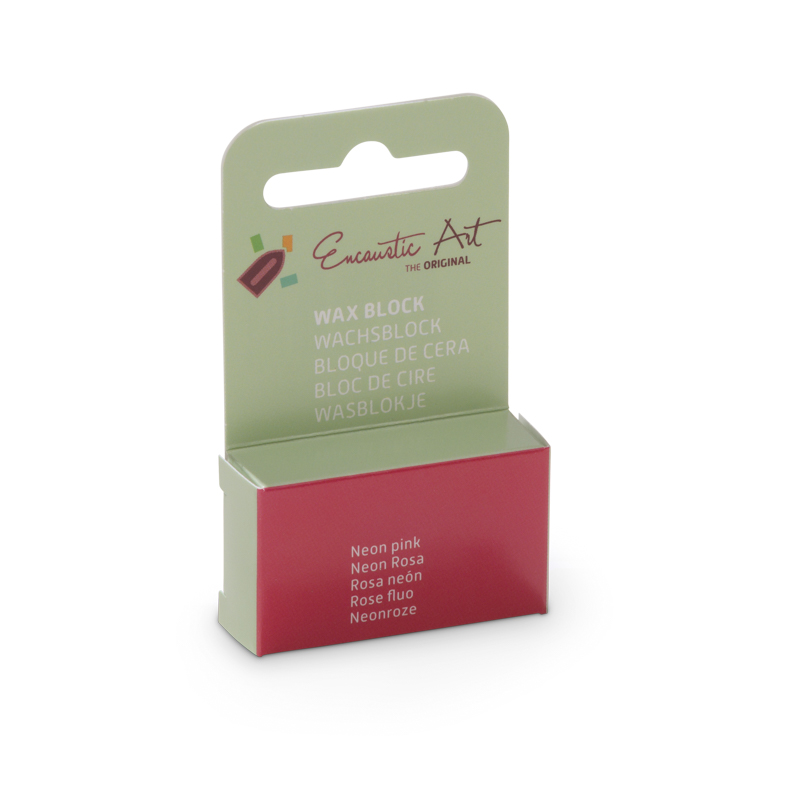 Encaustic Art Wax Block - Neon pink 99534937_2